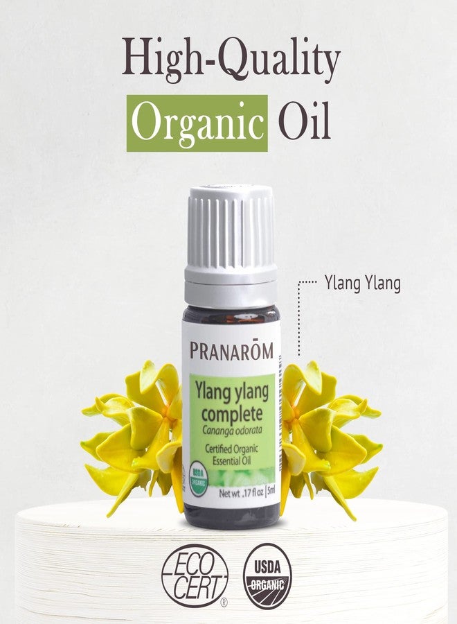 Pranarom USDA Certified Organic Ylang Ylang Essential Oil (5ml), 100% Pure Undiluted Therapeutic Grade from Madagascar for Aromatherapy, Diffuser, Meditation, Massage, Relaxation - Image 3